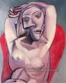 Femme dans un fauteuil rouge 1929 Cubisme